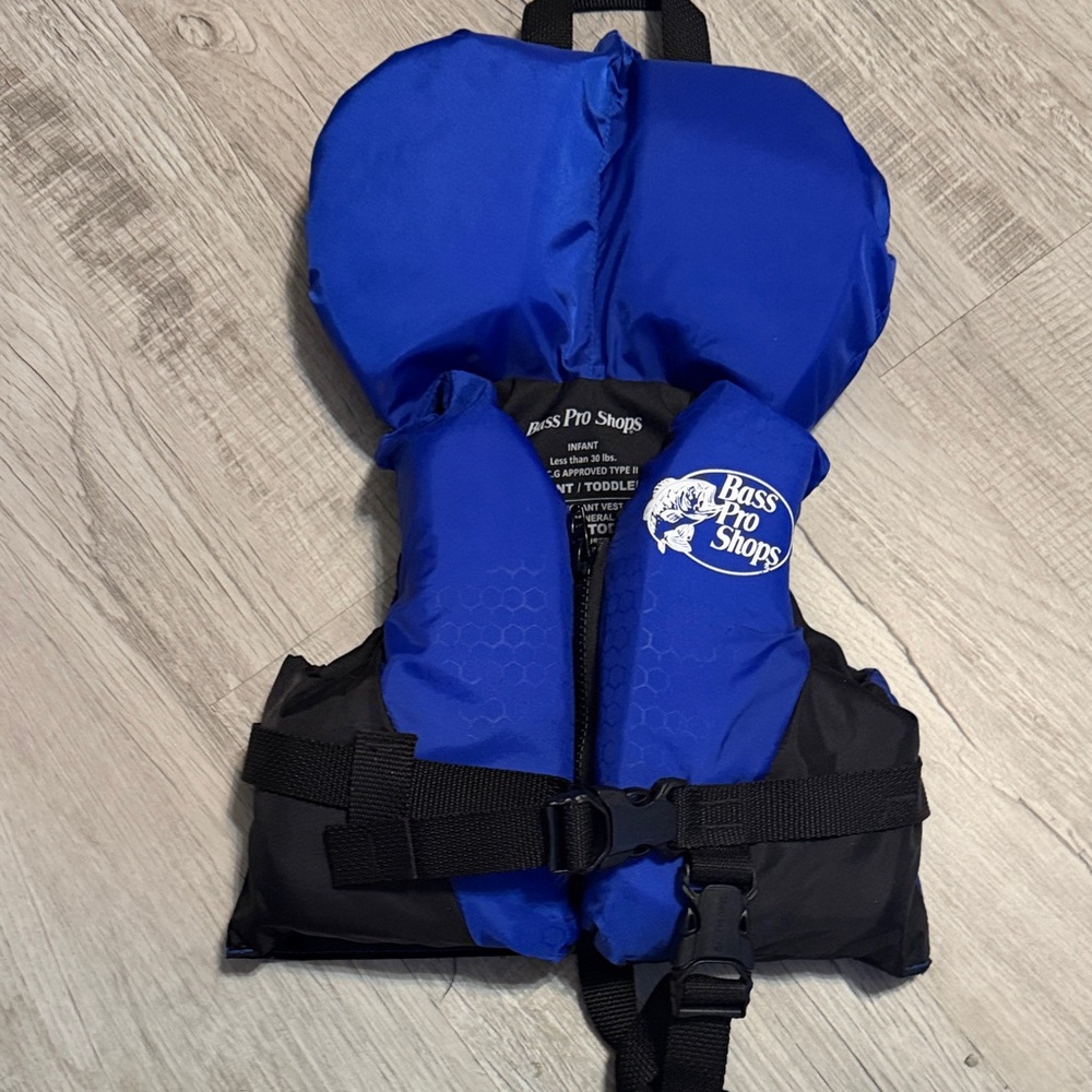 Bass Pro Shops Kids Safety Vest - Blue and Black